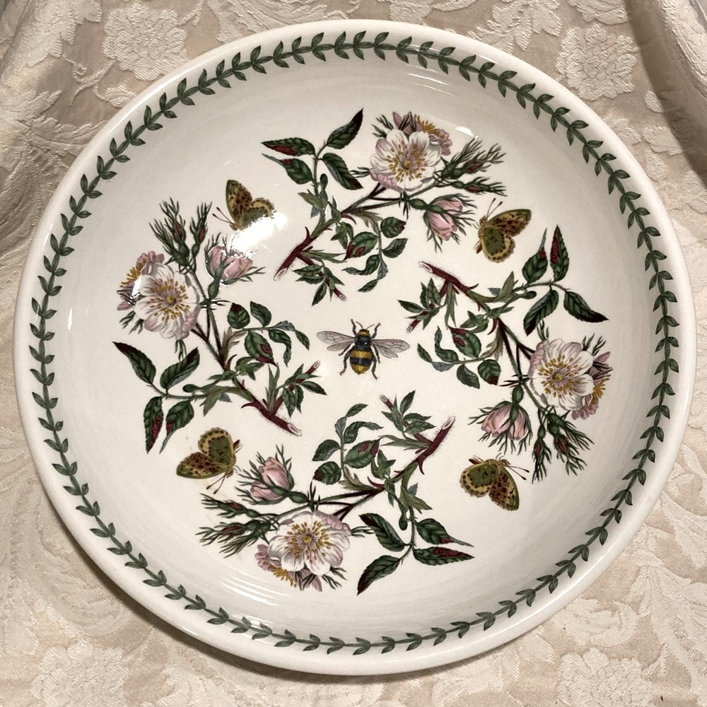 Portmeirion Botanic Garden 13” Dog Rose Serving Bowl